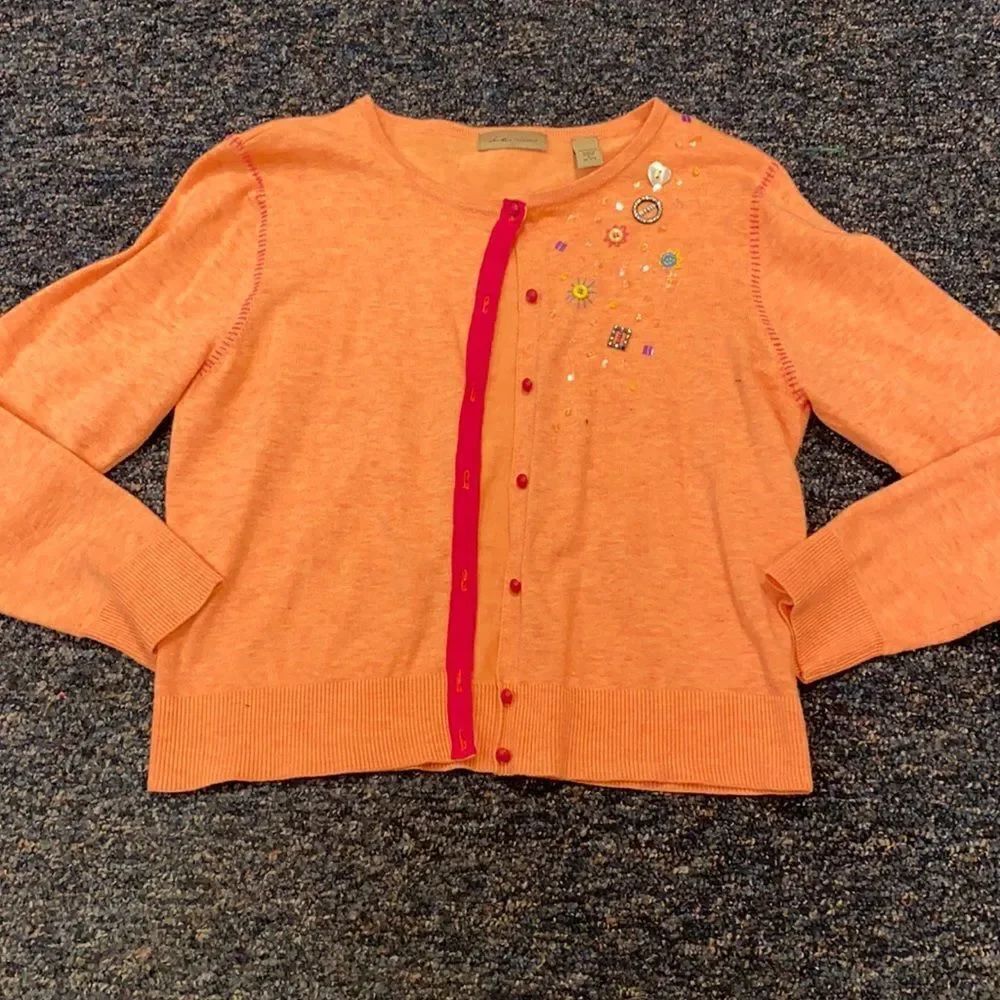 I.E Relaxed Jeweled Cardigan sz. S